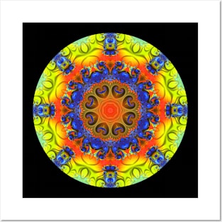 Mandala Magic - Kaleidoscopic Fractal 2.10.2024 A Posters and Art